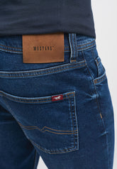 Mustang Vegas Męskie Spodnie Jeansowe Denim Blue 1013663 5000 783